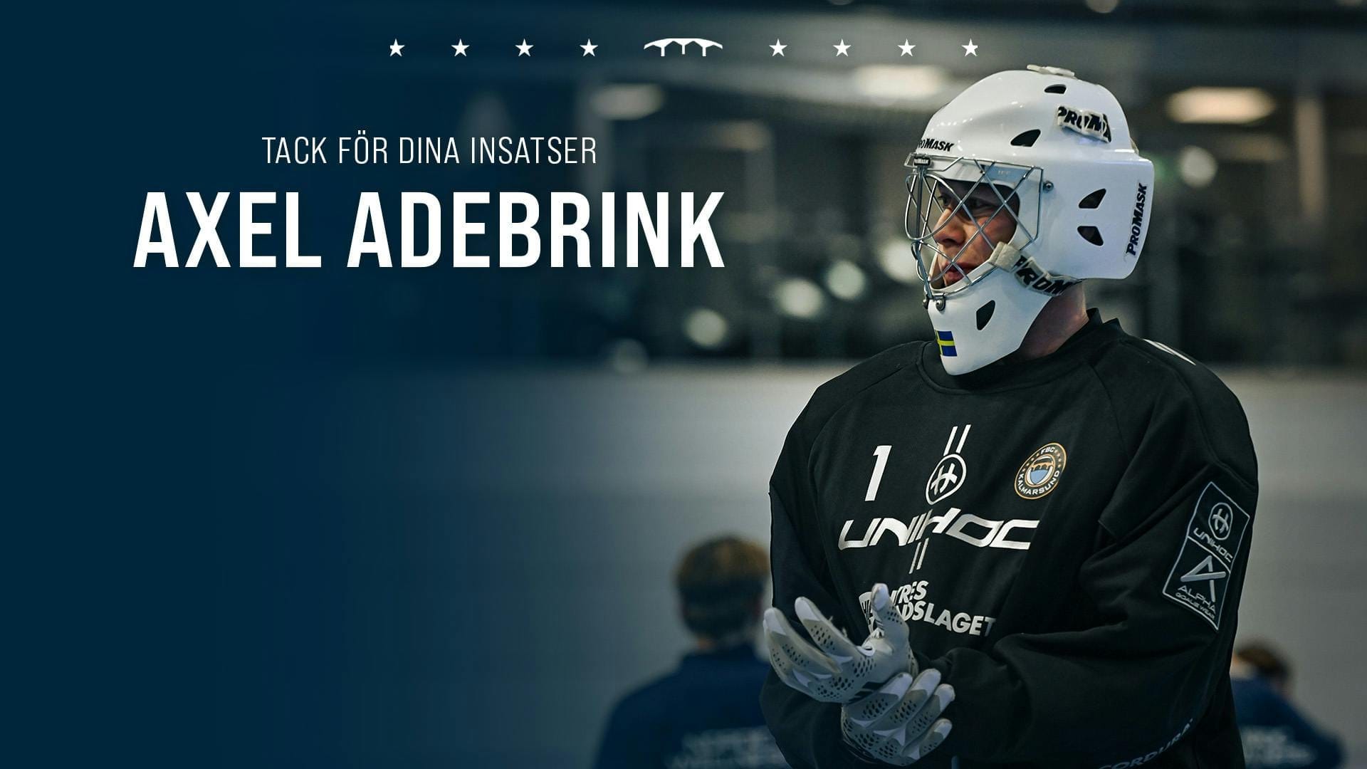 Axel Adebrink i FBC Kalmarsund-tröjan