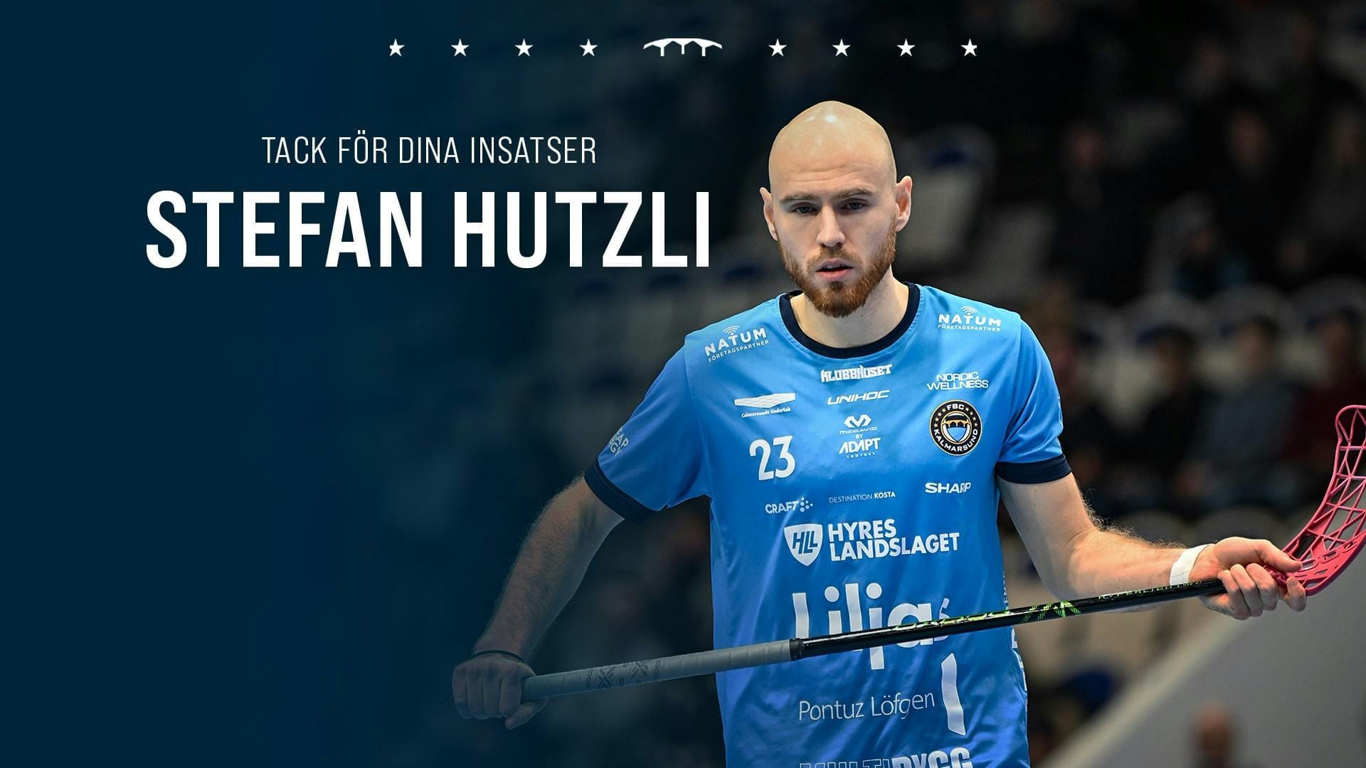 Stefan Hutzli i FBC Kalmarsund-tröjan